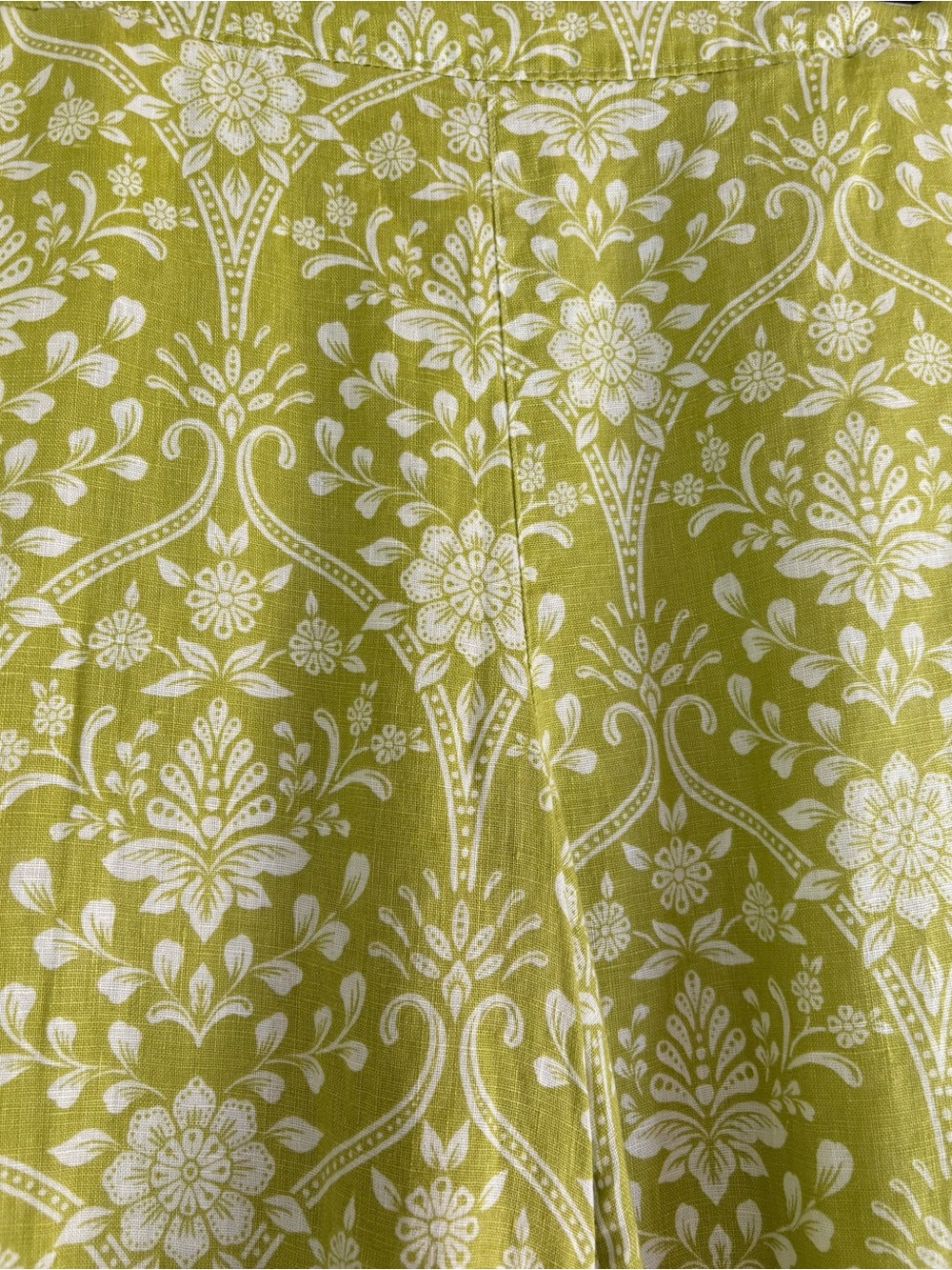 Joie 100% Linen Flat Front Wide Leg Floral Boho Cropped Pants. Size medium - Picture 12 of 12
